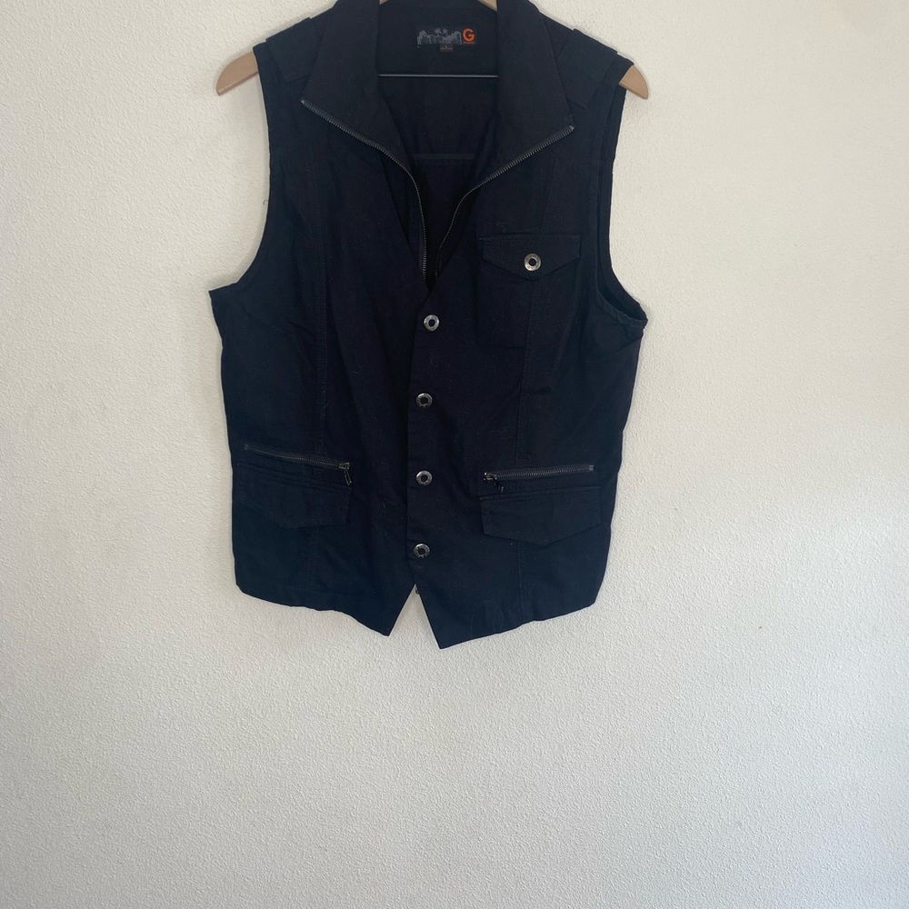 Guess Black Jean Vest